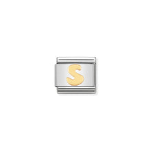 Load image into Gallery viewer, COMPOSABLE CLASSIC LINK 030101/19 LETTER S IN 18K GOLD
