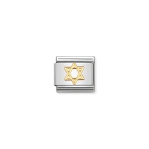 COMPOSABLE CLASSIC LINK 030105/05 STAR OF DAVID IN 18K GOLD