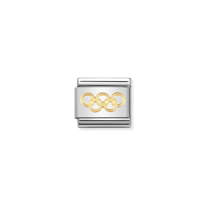 COMPOSABLE CLASSIC LINK 030106/22 OLYMPIC RINGS IN 18K GOLD
