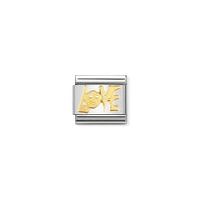 Load image into Gallery viewer, COMPOSABLE CLASSIC LINK 030107/06 LOVE WRITING IN 18K GOLD
