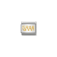 Load image into Gallery viewer, COMPOSABLE CLASSIC LINK 030107/18 GRAN WRITING IN 18K GOLD

