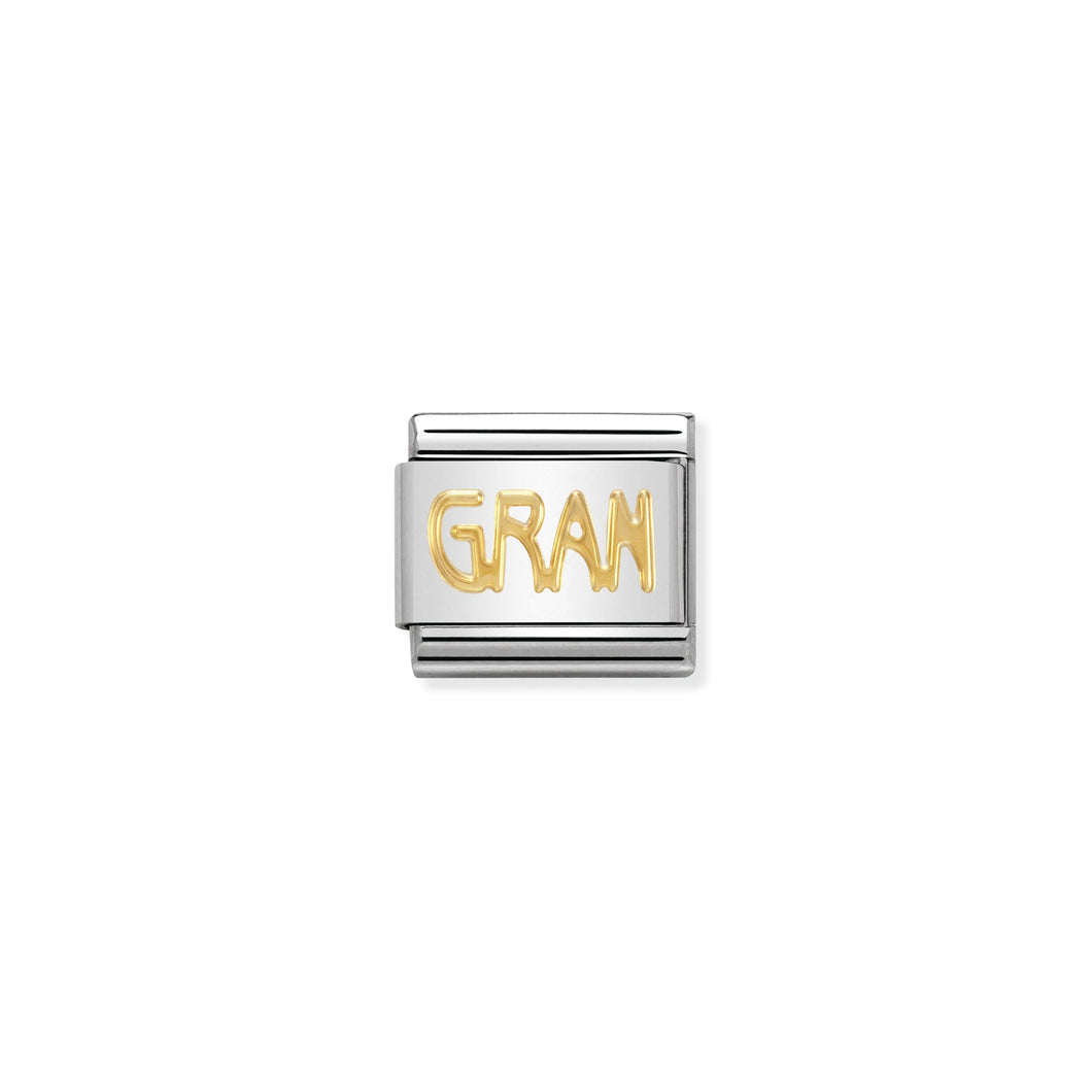 COMPOSABLE CLASSIC LINK 030107/18 GRAN WRITING IN 18K GOLD
