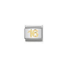 Load image into Gallery viewer, COMPOSABLE CLASSIC LINK 030109/35 NUMBER 16 SYMBOL IN 18K GOLD

