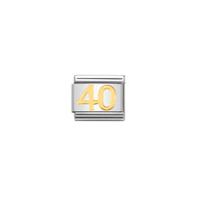 Load image into Gallery viewer, COMPOSABLE CLASSIC LINK 030109/41 NUMBER 40 SYMBOL IN 18K GOLD
