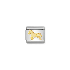 COMPOSABLE CLASSIC LINK 030112/09 HORSE IN 18K GOLD