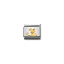 Load image into Gallery viewer, COMPOSABLE CLASSIC LINK 030112/32 SEATED CAT IN 18K GOLD
