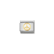 Load image into Gallery viewer, COMPOSABLE CLASSIC LINK 030116/06 PEACE IN 18K GOLD
