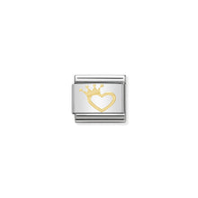 Load image into Gallery viewer, COMPOSABLE CLASSIC LINK 030116/17 HEART WITH CROWN IN 18K GOLD

