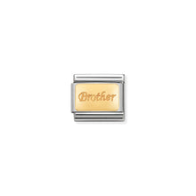 Load image into Gallery viewer, COMPOSABLE CLASSIC LINK 030121/35 BROTHER IN 18K GOLD
