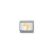 Load image into Gallery viewer, COMPOSABLE CLASSIC LINK 030128/09 MAP OF AFRICA IN 18K GOLD
