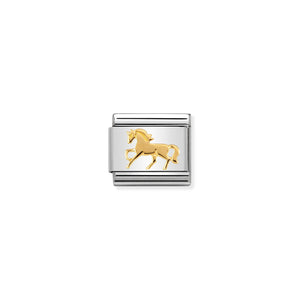 COMPOSABLE CLASSIC LINK 030149/26 GALLOPING HORSE IN 18K GOLD