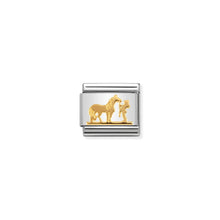 Load image into Gallery viewer, COMPOSABLE CLASSIC LINK 030149/29 HORSE WITH RIDER IN 18K GOLD
