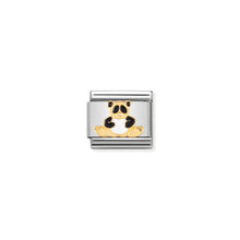 Load image into Gallery viewer, COMPOSABLE CLASSIC LINK 030212/39 PANDA IN 18K GOLD AND ENAMEL
