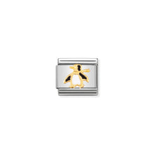 Load image into Gallery viewer, COMPOSABLE CLASSIC LINK 030213/04 PENGUIN IN 18K GOLD AND ENAMEL
