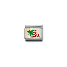 Load image into Gallery viewer, COMPOSABLE CLASSIC LINK 030215/11 STRAWBERRY IN 18K GOLD AND ENAMEL
