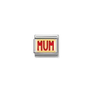 COMPOSABLE CLASSIC LINK 030229/39 MUM IN 18K GOLD AND ENAMEL
