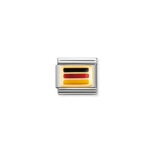 Load image into Gallery viewer, COMPOSABLE CLASSIC LINK 030234/14 GERMANY FLAG IN 18K GOLD AND ENAMEL

