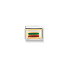 Load image into Gallery viewer, COMPOSABLE CLASSIC LINK 030234/27 BULGARIA FLAG IN 18K GOLD AND ENAMEL

