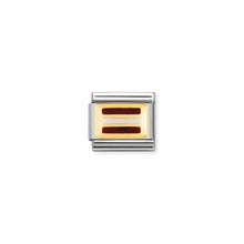 Load image into Gallery viewer, COMPOSABLE CLASSIC LINK 030234/42 LATVIA FLAG IN 18K GOLD AND ENAMEL
