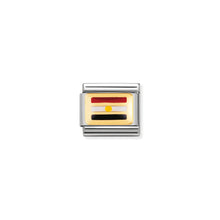 Load image into Gallery viewer, COMPOSABLE CLASSIC LINK 030237/17 EGYPT FLAG IN 18K GOLD AND ENAMEL
