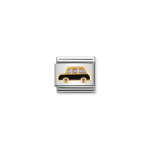 Load image into Gallery viewer, COMPOSABLE CLASSIC LINK 030250/09 BLACK CAB IN 18K GOLD AND ENAMEL
