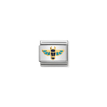 Load image into Gallery viewer, COMPOSABLE CLASSIC LINK 030262/13 EGYPTIAN SCARAB 18K GOLD AND ENAMEL
