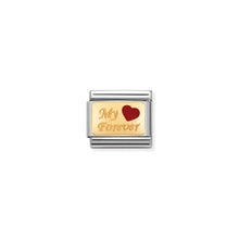 Load image into Gallery viewer, COMPOSABLE CLASSIC LINK 030284/26 MY FOREVER 18K GOLD AND ENAMEL
