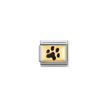 Load image into Gallery viewer, COMPOSABLE CLASSIC LINK 030284/47 PAW PRINT 18K GOLD AND ENAMEL
