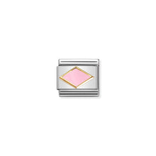 Load image into Gallery viewer, COMPOSABLE CLASSIC LINK 030285/49 PINK RHOMBUS IN GOLD
