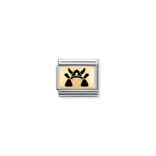 Load image into Gallery viewer, COMPOSABLE CLASSIC LINK 030287/12 SAMURAI 18K GOLD AND ENAMEL
