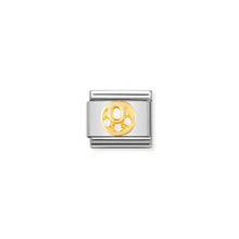 Load image into Gallery viewer, COMPOSABLE CLASSIC LINK 030301/15 LETTER O IN 18K GOLD AND CZ
