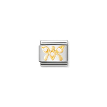 Load image into Gallery viewer, COMPOSABLE CLASSIC LINK 030303/11 WHITE BUTTERFLY IN 18K GOLD AND CZ
