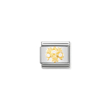 Load image into Gallery viewer, COMPOSABLE CLASSIC LINK 030307/12 WHITE LILY IN 18K GOLD AND CZ
