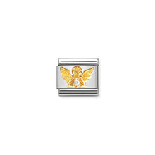 Load image into Gallery viewer, COMPOSABLE CLASSIC LINK 030307/23 ANGEL IN 18K GOLD AND CZ
