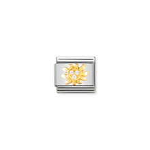 Load image into Gallery viewer, COMPOSABLE CLASSIC LINK 030308/23 WHITE SUN IN 18K GOLD AND CZ

