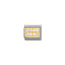 Load image into Gallery viewer, COMPOSABLE CLASSIC LINK 030314/01 WHITE PAVÉ WITH CZ IN 18K GOLD
