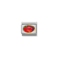 Load image into Gallery viewer, COMPOSABLE CLASSIC LINK 030502/08 RED OPAL OVAL IN 18K GOLD
