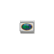 Load image into Gallery viewer, COMPOSABLE CLASSIC LINK 030502/26 GREEN OPAL OVAL IN 18K GOLD
