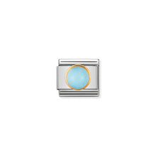Load image into Gallery viewer, COMPOSABLE CLASSIC LINK 030503/06 ROUND TURQUOISE IN 18K GOLD
