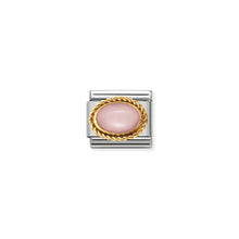 Load image into Gallery viewer, COMPOSABLE CLASSIC LINK 030507/22 PINK OPAL OVAL IN 18K GOLD
