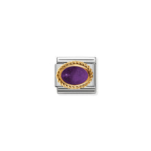 Load image into Gallery viewer, COMPOSABLE CLASSIC LINK 030508/02 AMETHYST OVAL IN 18K GOLD
