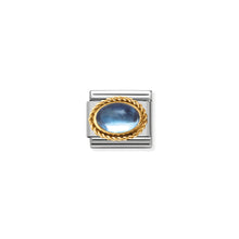 Load image into Gallery viewer, COMPOSABLE CLASSIC LINK 030508/13 LIGHT BLUE TOPAZ OVAL IN 18K GOLD
