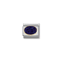 Load image into Gallery viewer, COMPOSABLE CLASSIC LINK 030518/04 AGATE DRUSY MIDNIGHT BLUE IN 18K GOLD
