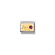 Load image into Gallery viewer, COMPOSABLE CLASSIC LINK 030519/01 JANUARY GARNET IN 18K GOLD
