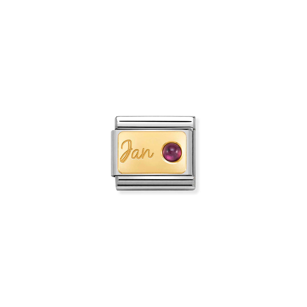 COMPOSABLE CLASSIC LINK 030519/01 JANUARY GARNET IN 18K GOLD