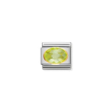 Load image into Gallery viewer, COMPOSABLE CLASSIC LINK 030601/004 GREEN FACETED CZ IN 18K GOLD
