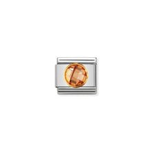 Load image into Gallery viewer, COMPOSABLE CLASSIC LINK 030605/024 CHAMPAGNE ROUND CZ IN 18K GOLD
