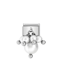 Load image into Gallery viewer, COMPOSABLE CLASSIC LINK 030609/01 WHITE CRYSTAL PEARLS
