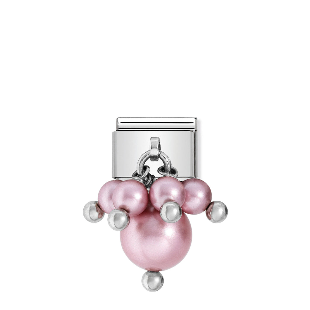 COMPOSABLE CLASSIC LINK 030609/04 PINK CRYSTAL PEARLS
