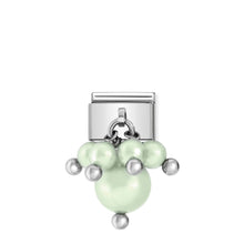 Load image into Gallery viewer, COMPOSABLE CLASSIC LINK 030609/07 PASTEL GREEN CRYSTAL PEARLS
